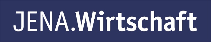 Jenawirtschaft logo label vignette blau druck