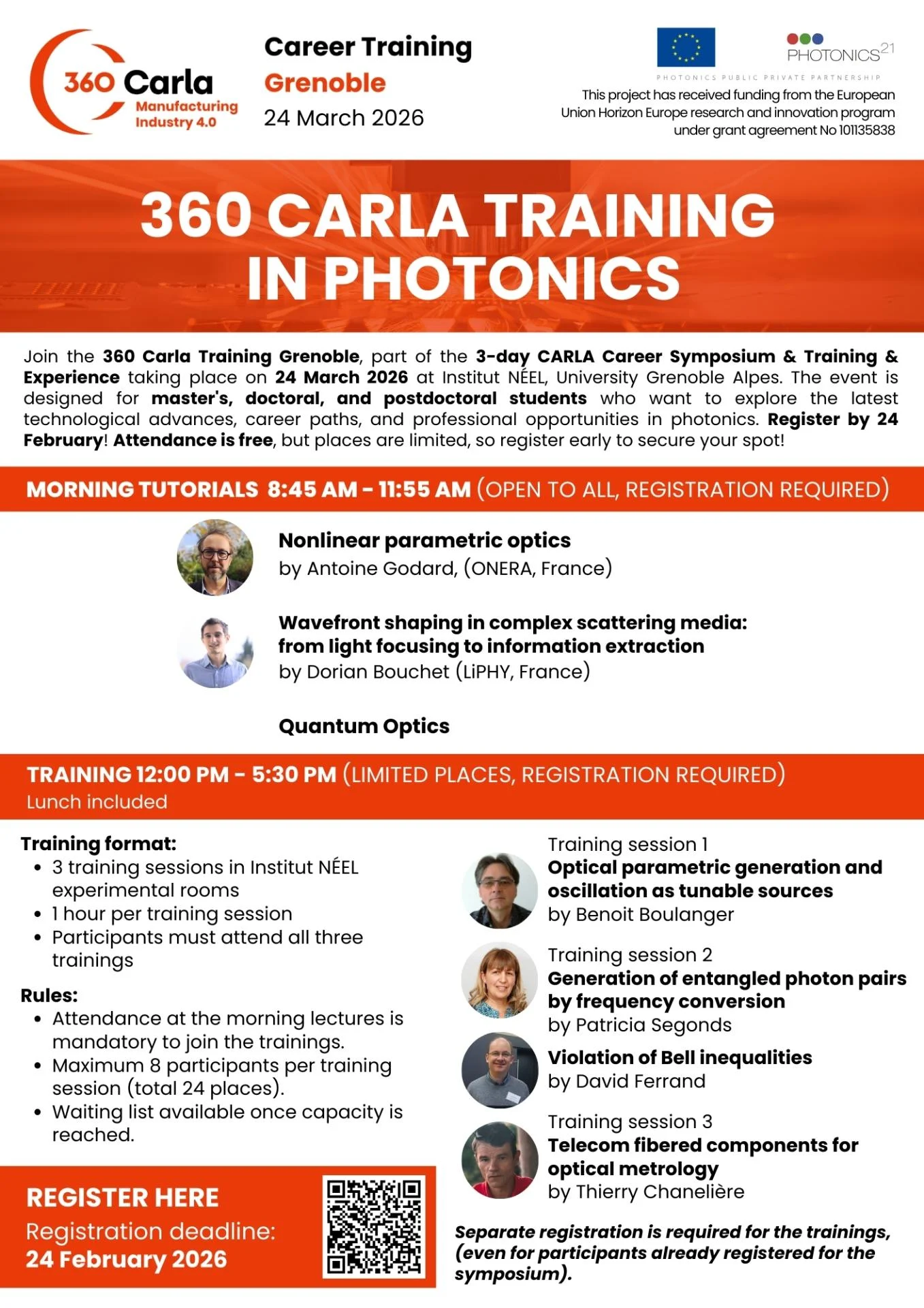 360 Carla Training Flyer
