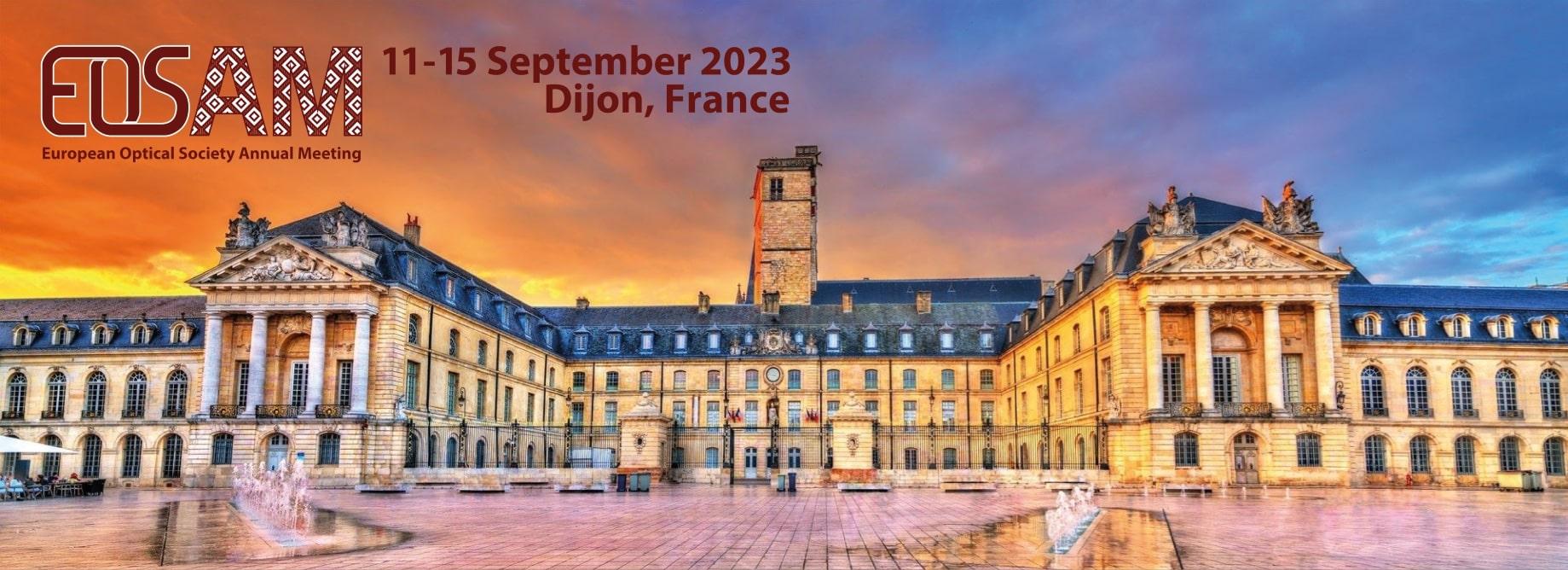 SAVE THE DATE: EOSAM 11-15 September 2023 in Dijon, France