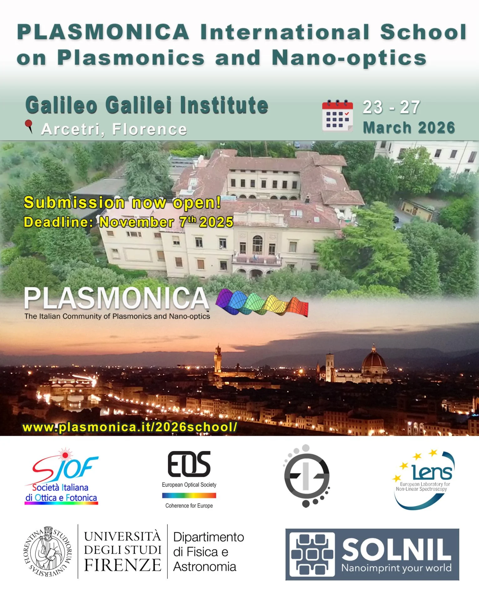 Plasmonicaschool2026 flyer