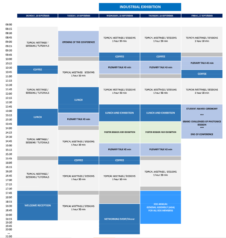 Schedule overview web3