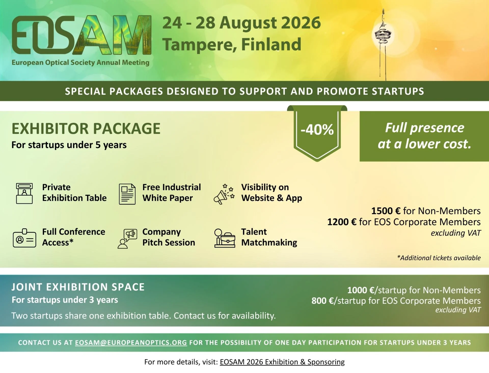 EOSAM 2025 Startup Flyer Preview
